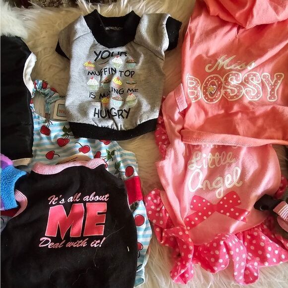 BUNDLE OF SMALL FEMALE FURBABY CLOTHES 🌺 - Picture 1 of 6